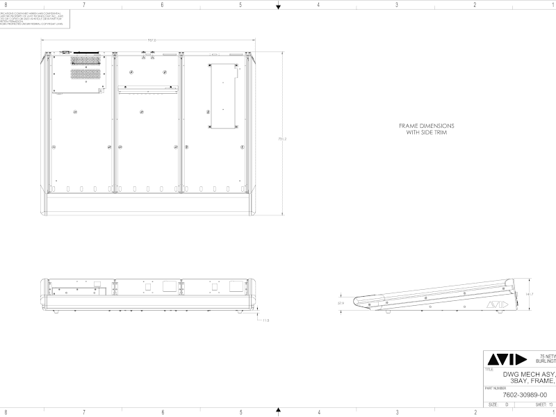 Avid S4 Dimensions